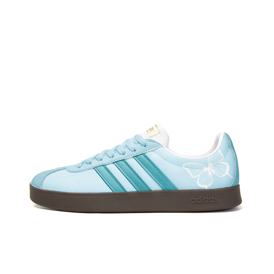 Adidas Neo VL Court 2.0 Slip Resistant Abrasion Resistant Low top Skateboard Shoes Unisex Blue Green