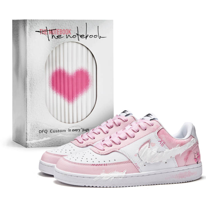 Nike Nike Court Da Vinci Custom, Box, Confession Book, Rock Sweetheart Slip Resistant Abrasion Resistant