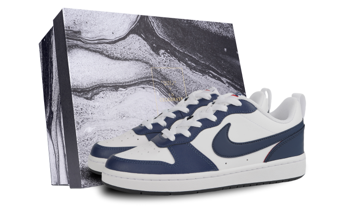 Nike Nike Court Borough Low top Skateboard Shoes GS White Blue
