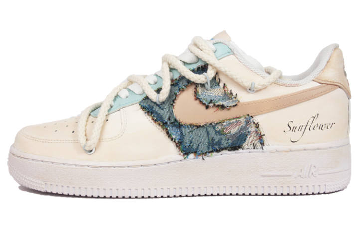 Nike Nike Air Force 1 Low top Skateboard Shoes Men's Beige