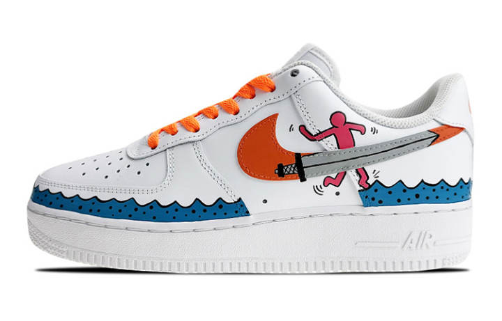 Nike Nike Air Force 1 Low Air Force 1 Low top Skateboard Shoes GS White Blue