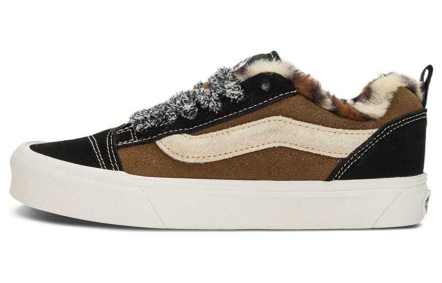 Vans Cushioning, Wear Resistant Low top Skateboard Shoes Unisex Black Brown
