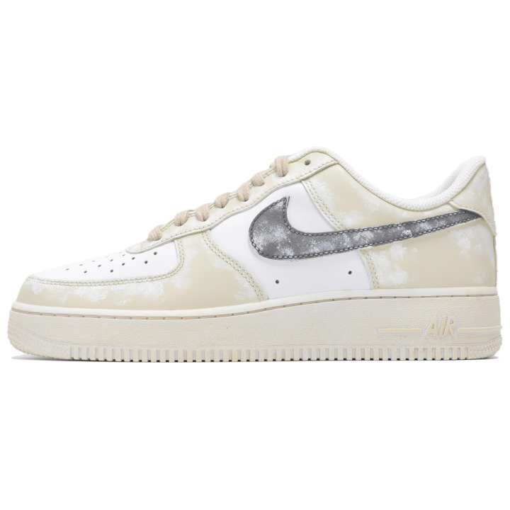 Nike Nike Air Force 1 Abrasion Resistant Abrasion Resistant Low top Skateboard Shoes Unisex Ecru