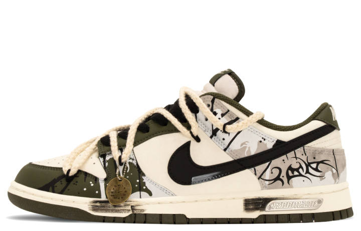 Nike Nike Dunk Jia Abrasion Resistant Abrasion Resistant Low top Skateboard Shoes Men's Green Black