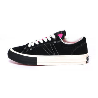 X-JIMSUN X JIMSUN Coverage Abrasion Resistant Support Low top Skateboard Shoes Unisex Black