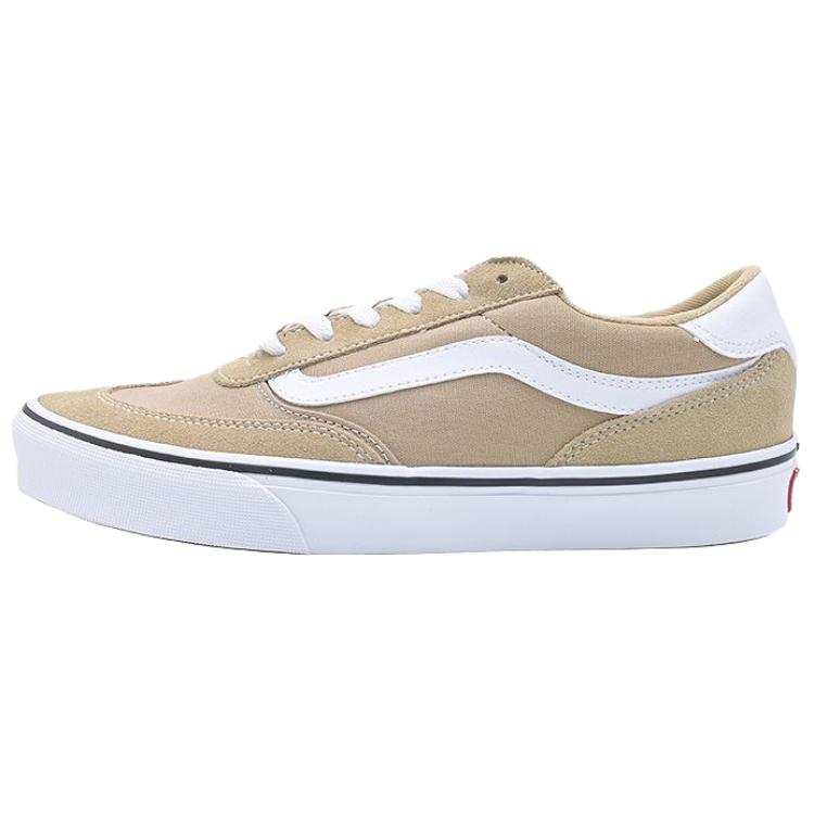 Vans Brooklyn LS Abrasion Resistant Low top Skateboard Shoes Men's Ecru