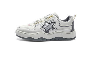 Meiretu Wear resistant And Lightweight Low top Skateboard Shoes Men's Gray