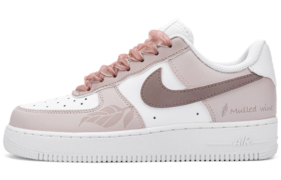 Nike Nike Air Force 1 Low top Skateboard Shoes Women's Gray Pink