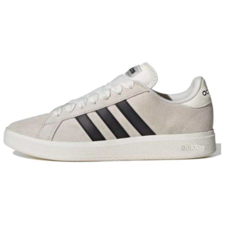 Adidas Adidas Grand Court Base 00s Suede Abrasion Resistant Low top Skateboard Shoes Unisex White Black