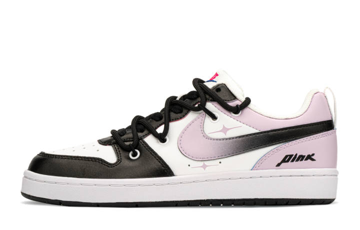 Nike Nike Court Borough Low top Skateboard Shoes GS Black Pink