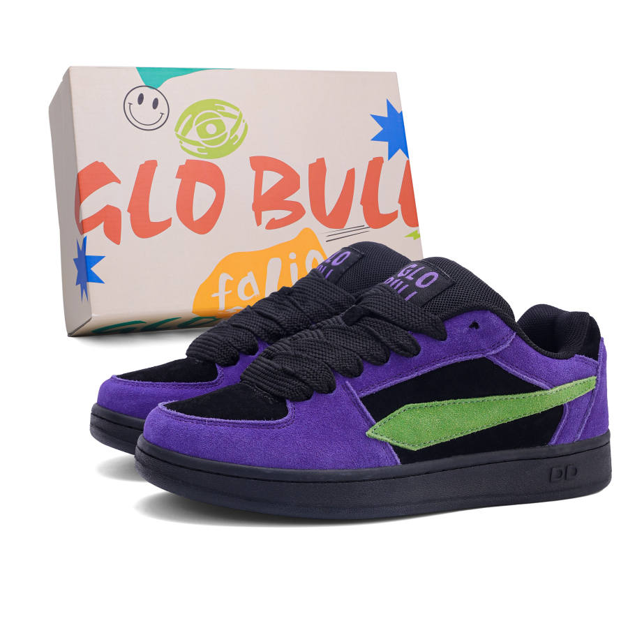 GLO BULL Puffy Shoes Cow Suede Coverage Slip Resistant Abrasion Resistant Lightweight Breathable Low top