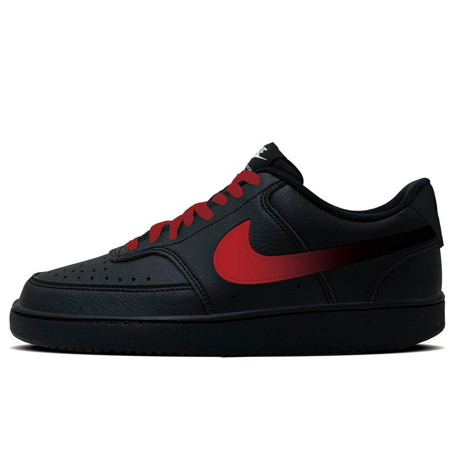 Nike Nike Court Vision 1 Asura Synthetic Leather Abrasion Resistant Abrasion Resistant Low top Skateboard Shoes Men's Red