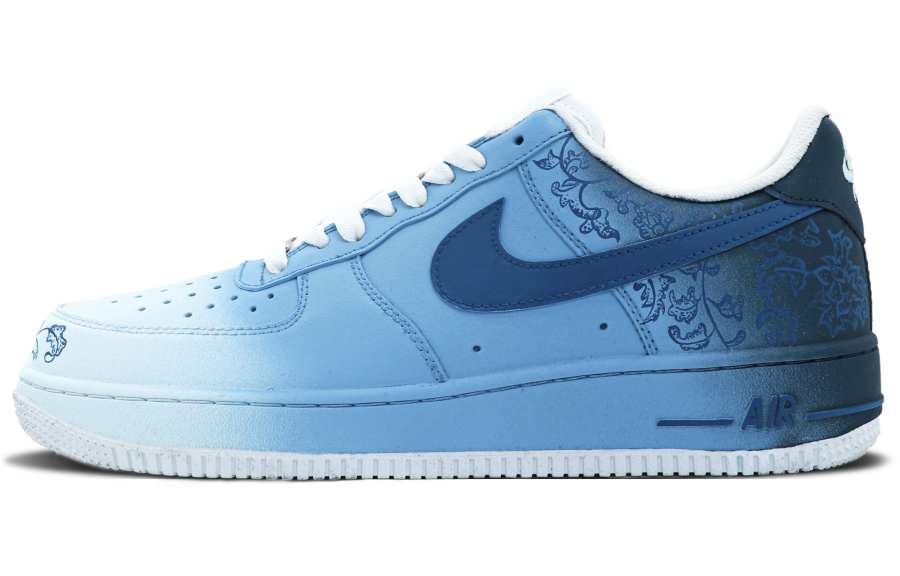 Nike Nike Air Force 1 Slip Resistant Abrasion Resistant Low top Skateboard Shoes Men's White