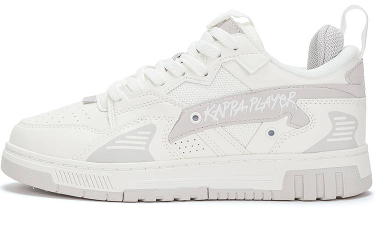 Kappa Thermal Slip Resistant Thermal Slip Resistant Low top Skateboard Shoes Unisex White Gray