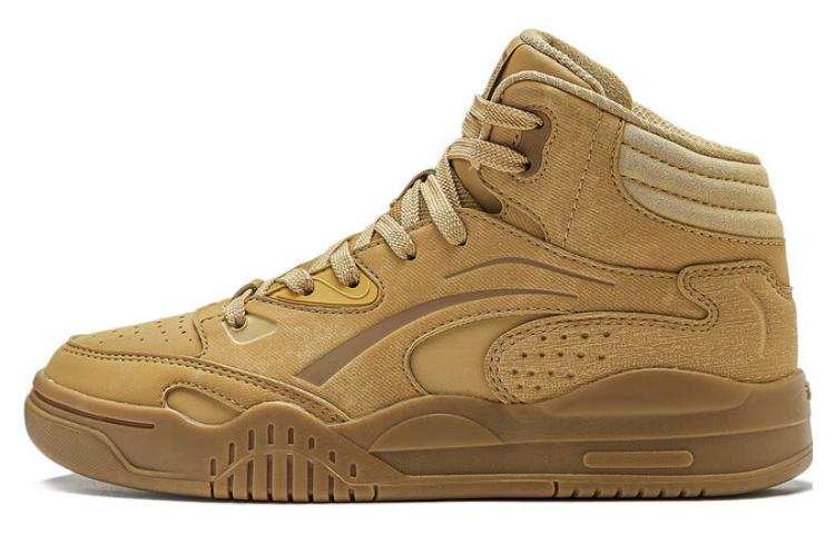 Li-Ning Li Ning Desert Plains Slip Resistant, Abrasion Resistant, Breathable High top Skateboard Shoes Women's Yellow