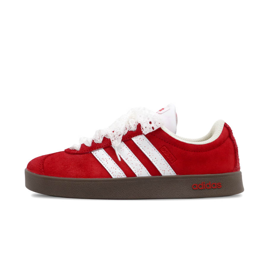 Adidas Neo VL Court 2.0 Slip Resistant Abrasion Resistant Low top Skateboard Shoes Unisex Red
