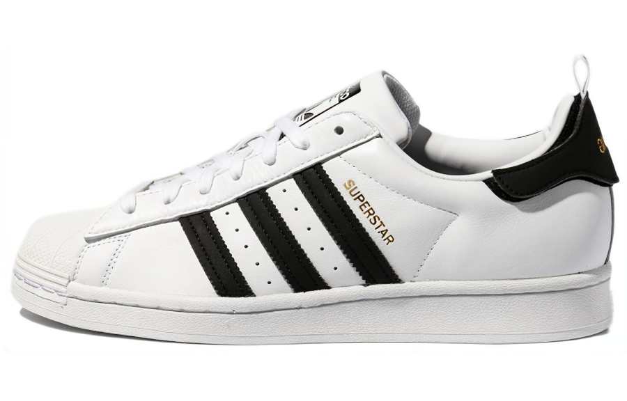 Adidas Originals Superstar Shoes 'Black White Gold'