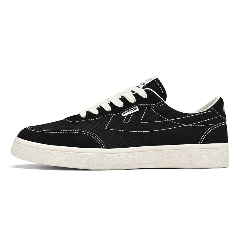 WARRIOR WARRIOR Skateboard Shoes Men's Low Top Beige Gray/Black