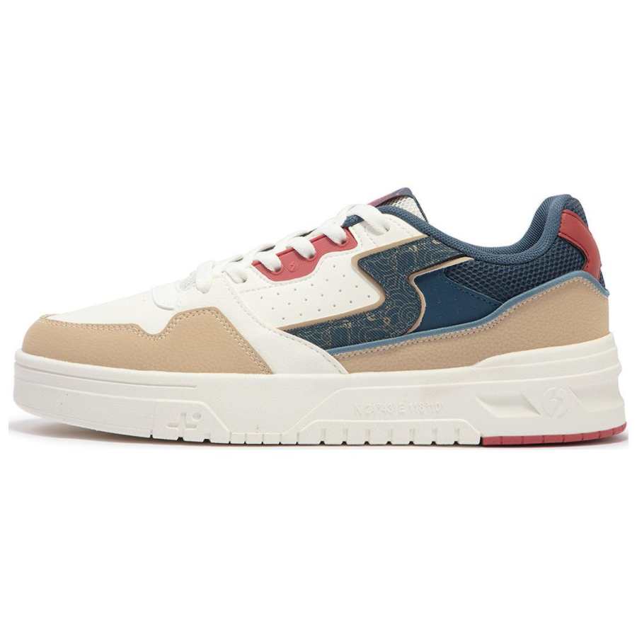 361° Slip Resistant Abrasion Resistant Slip Resistant Abrasion Resistant Low top Skateboard Shoes Men's White Blue
