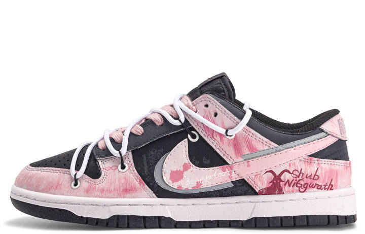 Nike Nike Dunk Da Vinci Custom, Pink Goat Slip Resistant Quick Dry Abrasion Resistant Balance