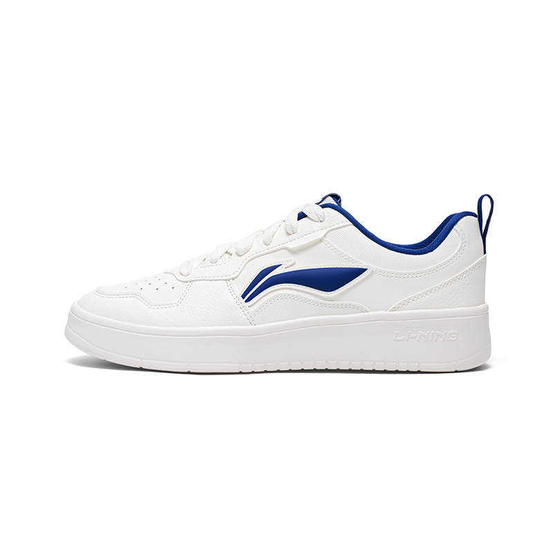 Li-Ning Li Ning First Cloud Abrasion Resistant Lightweight Height Increasing Low top Skateboard Shoes Men's Milk White Blue