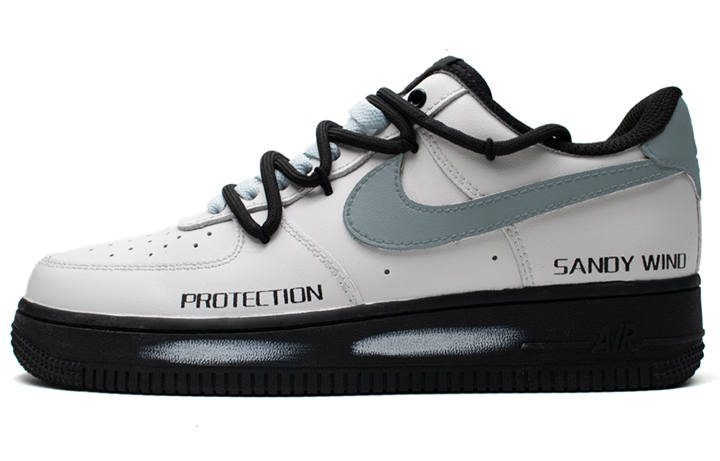 Nike Nike Air Force 1 Maris Sal Slip Resistant Slip Resistant Low top Skateboard Shoes Unisex Black White Blue
