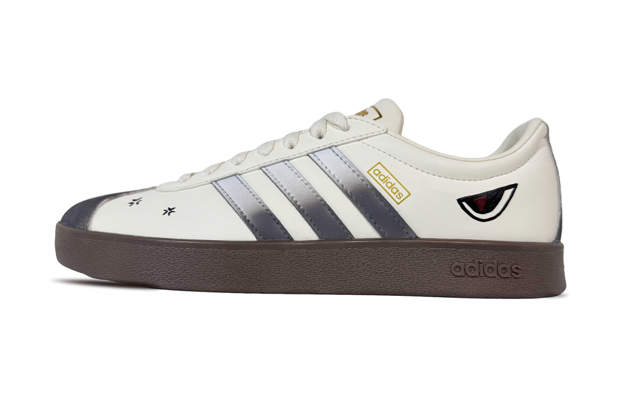 Adidas Adidas Vl Court Classic JiaYue, Eye Of Demon Low top Skateboard Shoes Unisex Ecru Gray