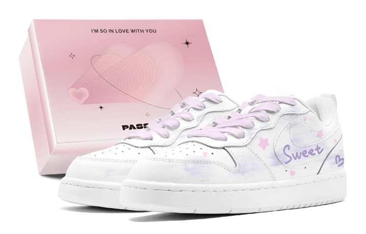Nike Nike Court Borough Skateboard Shoes Women's Low Top Pink