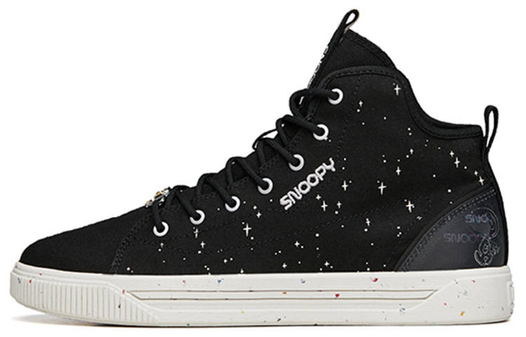 ANTA SNOOPY x Anta Trendy High top Skateboard Shoes Men's Black