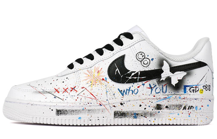 Nike Nike Air Force 1 07 Skateboard Shoes Men's Black White