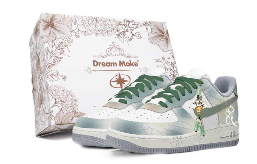 Nike Nike Air Force 1 Skateboard Shoes Women's Low Top White/Green