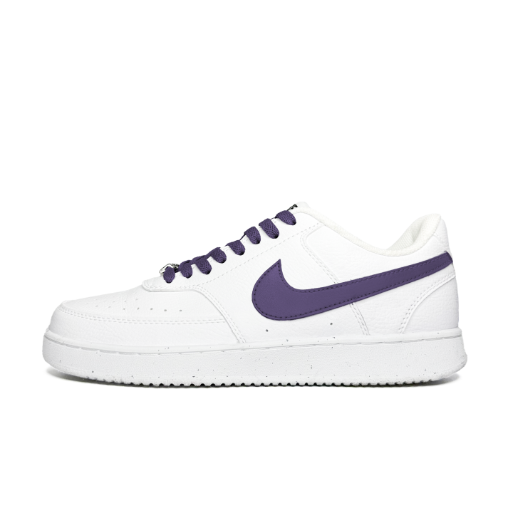Nike Nike Court Vision 1 Slip Resistant Abrasion Resistant Low top Skateboard Shoes Men's White Purple