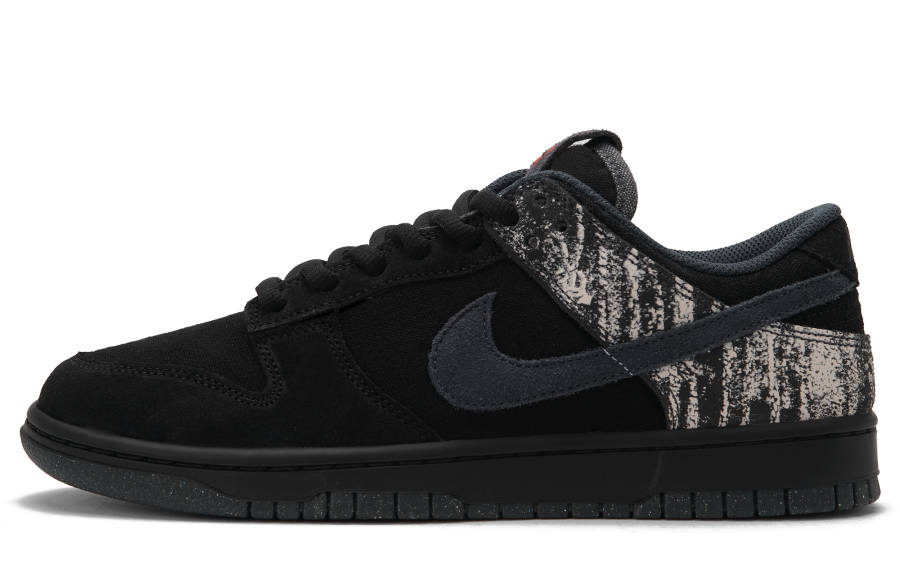 Nike Nike Dunk Abrasion Resistant Abrasion Resistant Low top Skateboard Shoes Men's Black White