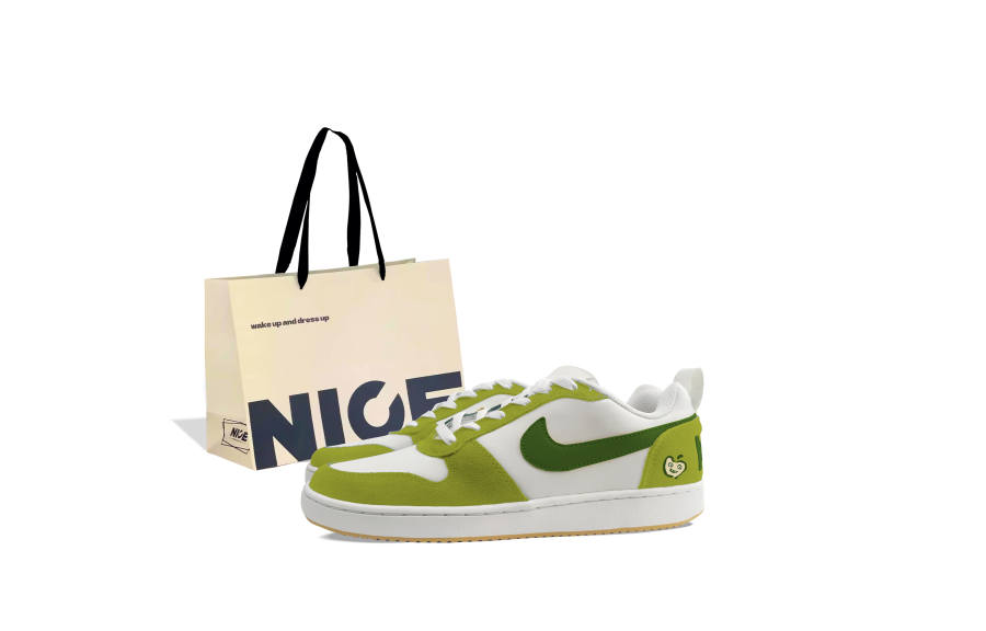 Nike Nike Court Borough Zero Gravity, Mischievous Apple Abrasion Resistant Low top Skateboard Shoes Men's Green