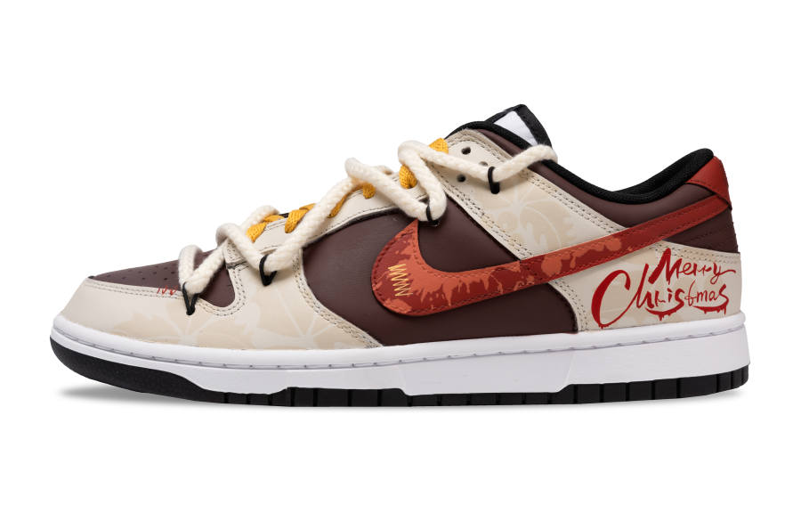 Nike Nike Dunk Slip Resistant Abrasion Resistant Low top Skateboard Shoes Unisex Red Brown