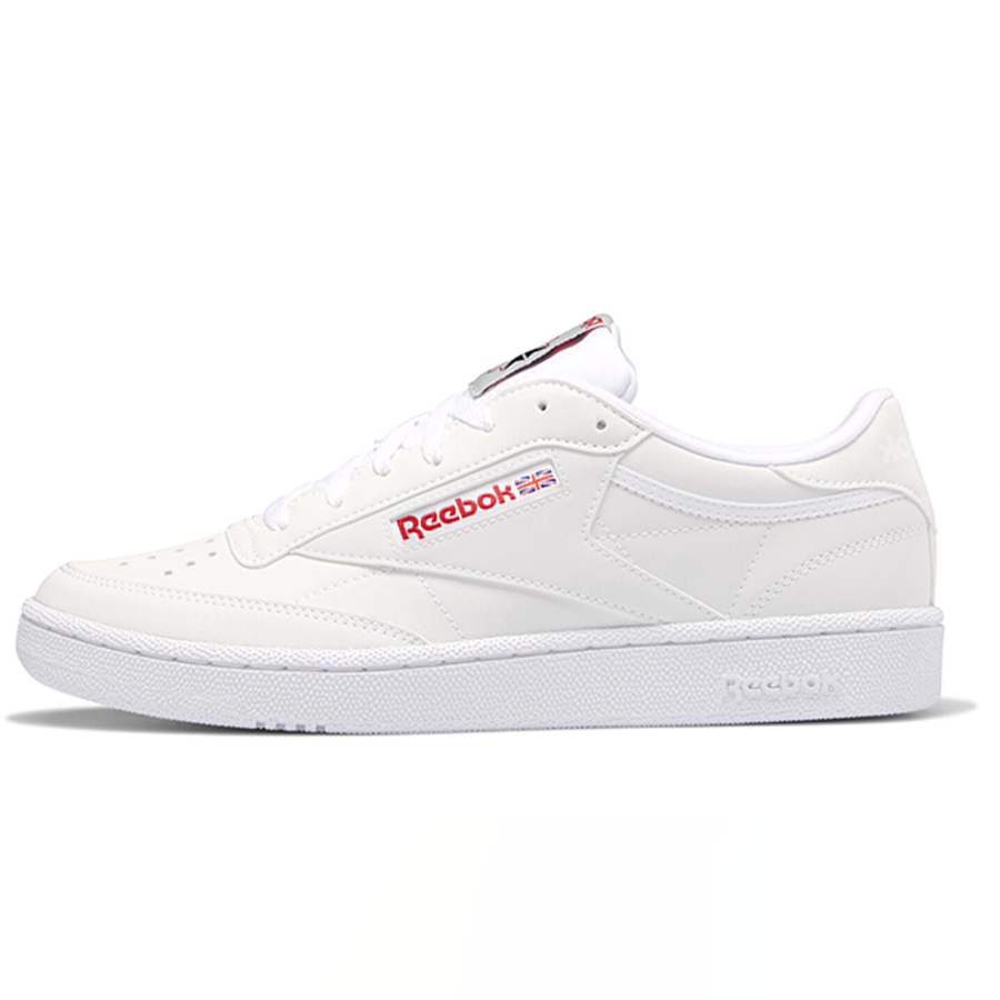 Reebok Classic Club 85 White Skate Shoes 'White Red'