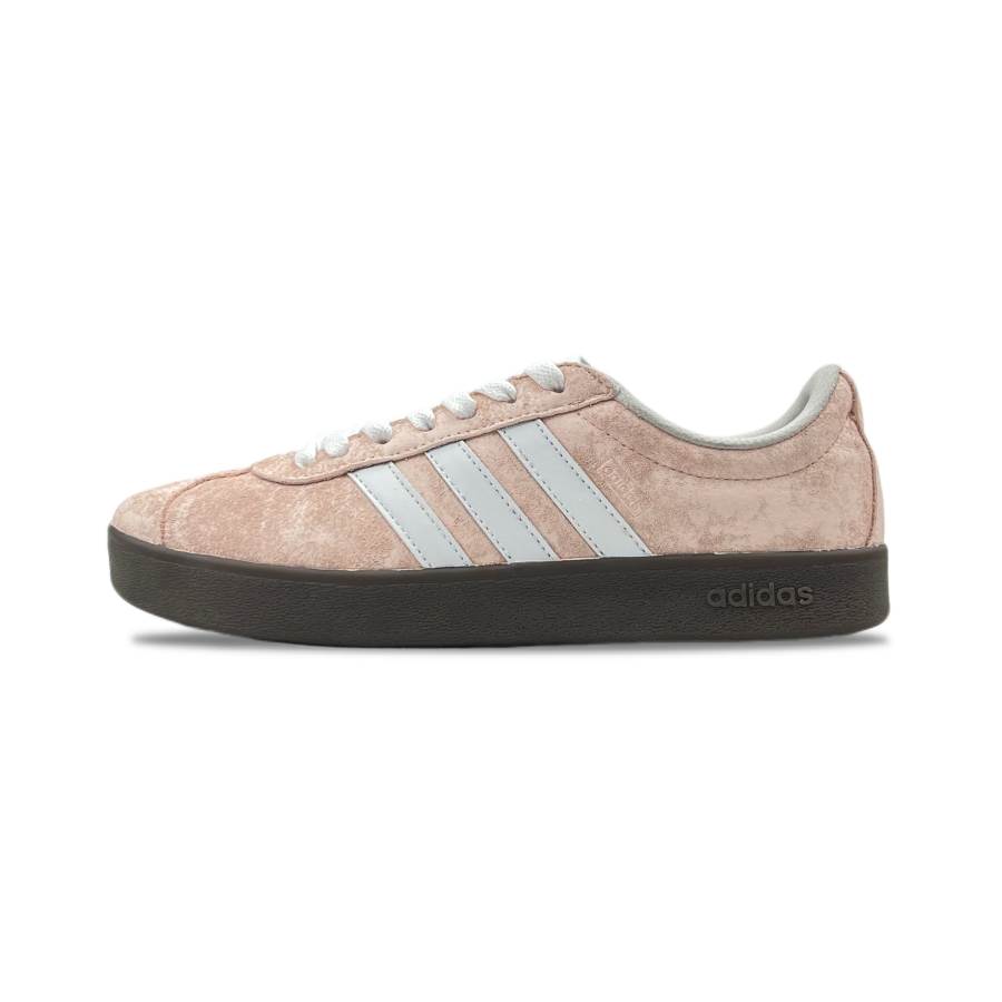 Adidas Adidas Vl Court Slip Resistant Abrasion Resistant Low top Skateboard Shoes Unisex Pink