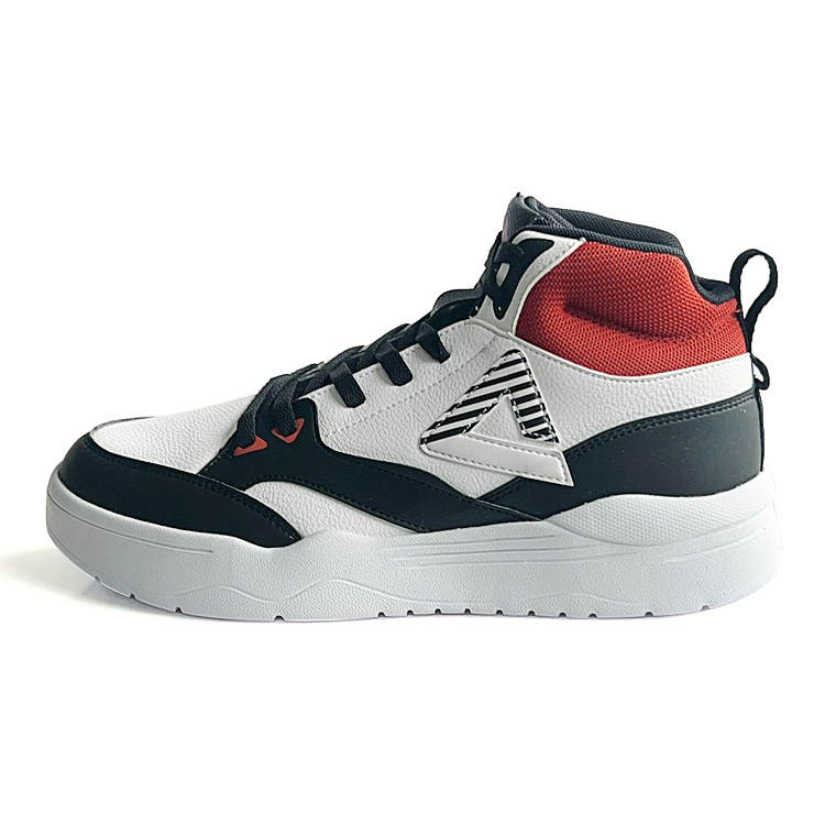 PEAK State Extremely Large Triangle 1.0 Thermal Cushioning Thermal Cushioning Mid top Skateboard Shoes Men's Black Red