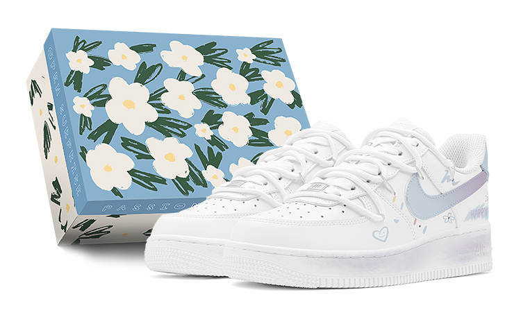 Nike Nike Air Force 1 Air Force 1 Low top Skateboard Shoes Women's Blue White