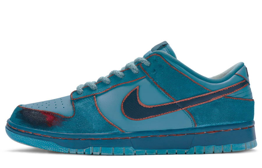 Nike Nike Dunk Low 811 Manufacturing Low top Skateboard Shoes Men's Blue Gold Black Red