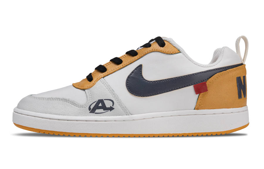 Nike Nike Court Borough Abrasion Resistant Abrasion Resistant Low top Skateboard Shoes Men's White Yellow