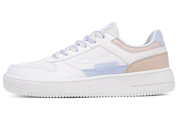 Erke Slip Resistant Abrasion Resistant Slip Resistant Abrasion Resistant Low top Skateboard Shoes Women's White Pink