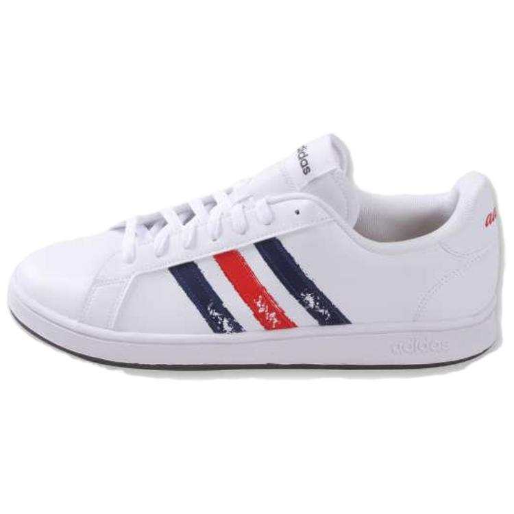 Adidas Neo Adidas Grand Court Base Beyond 'Paint Stroke - White Royal Scarlet'
