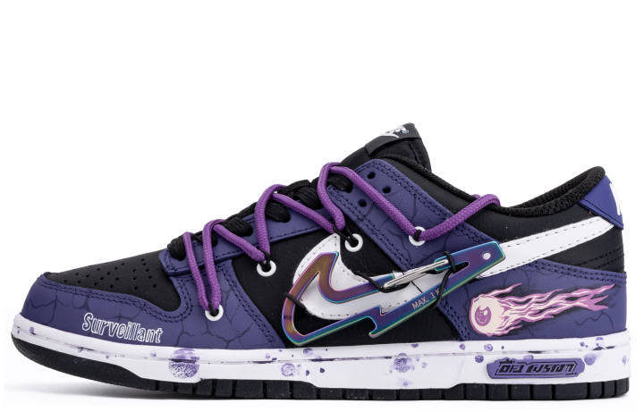 Nike Nike Dunk Skateboard Shoes Men's Low Top Purple/Black