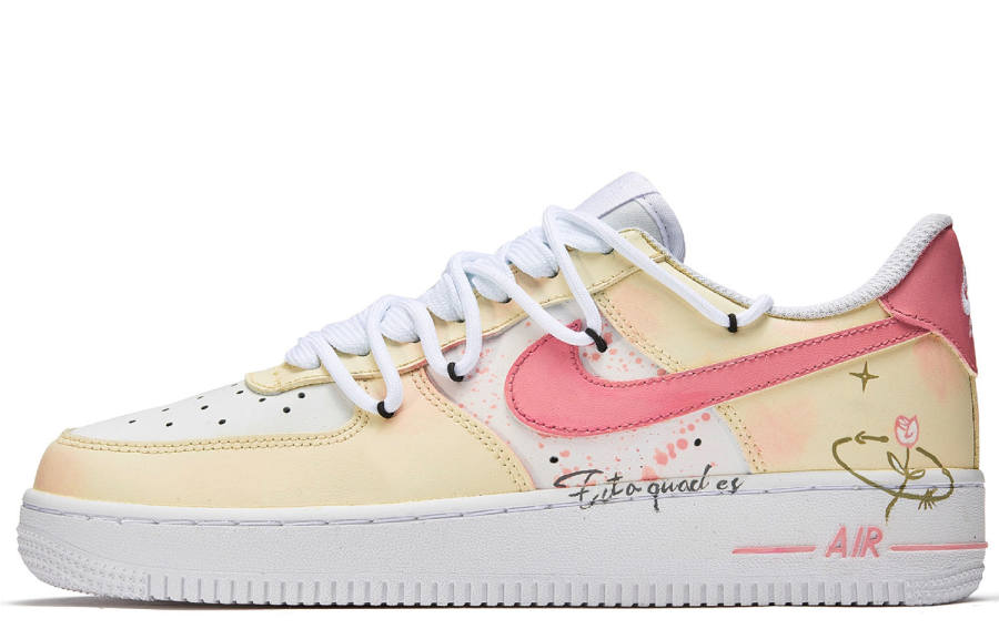 Nike Nike Air Force 1 ADCDAVINCI Custom, Love Strategy Slip Resistant Quick Dry Abrasion Resistant Balance