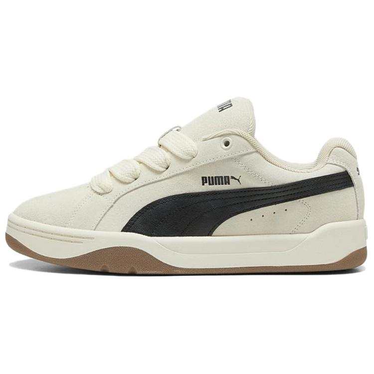 PUMA Park Lifestyle Cow Split Leather Low top Skateboard Shoes Unisex Beige