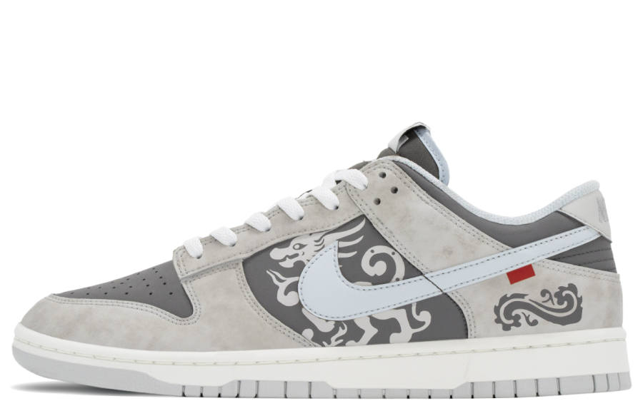 Nike Nike Dunk Chinese Style, Western War God Abrasion Resistant Abrasion Resistant Low top Skateboard Shoes Men's