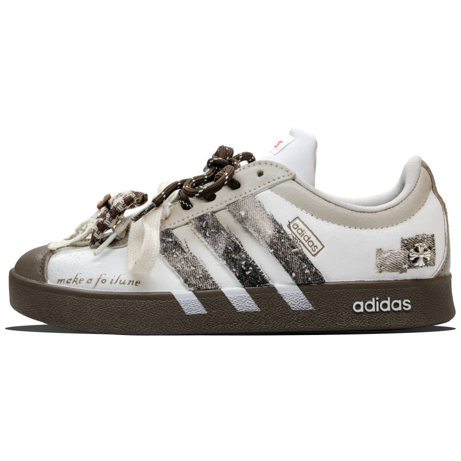 Adidas Adidas VL COURT 2.0 Made On Shidu Island, Shizhou Low top Skateboard Shoes Unisex Yellow Brown