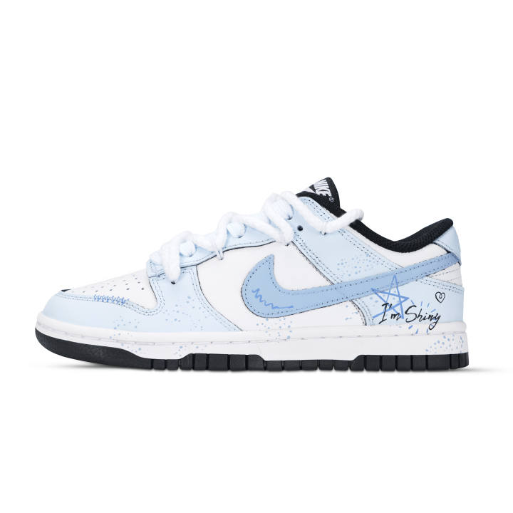 Nike Nike Dunk Low top Skateboard Shoes Unisex Blue White