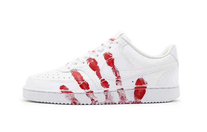 Nike Nike Court Vision 1 Slip Resistant Abrasion Resistant Low top Skateboard Shoes Unisex White